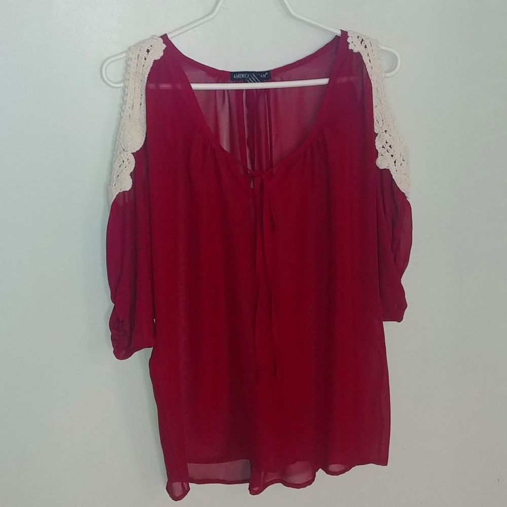 American Dream Cold Shoulder Sheer